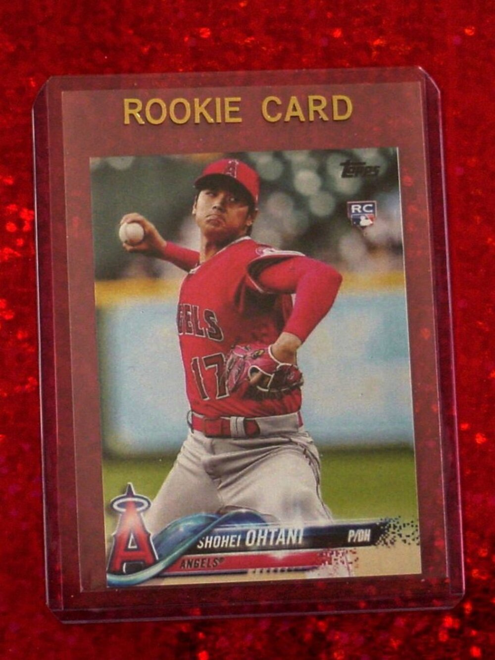 Shohei Ohtani Mini Rookie Card RP Card .